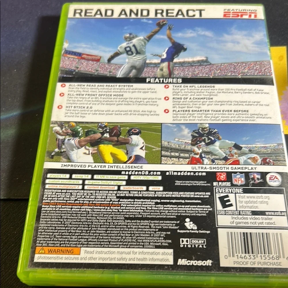 Madden NFL 08 for Xbox 360 -